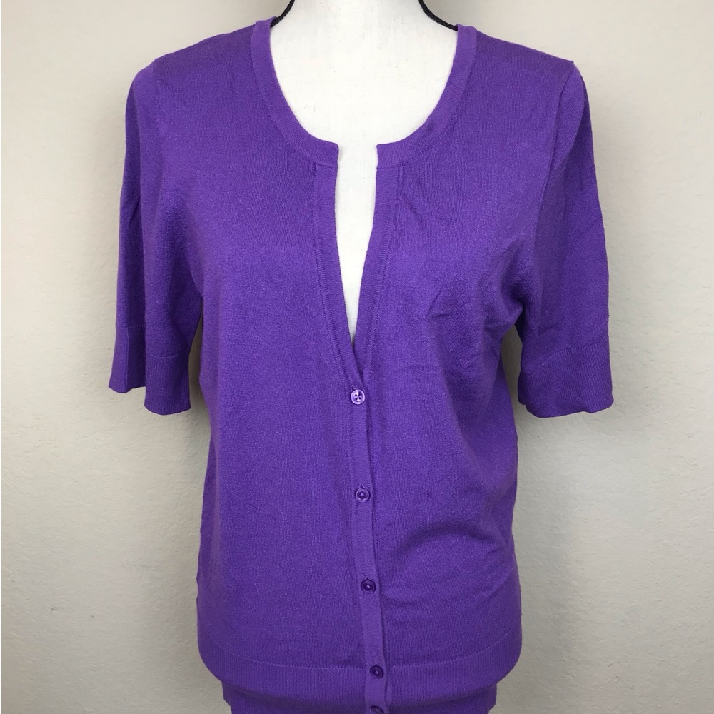 Ann Taylor Button-Up Cardigan